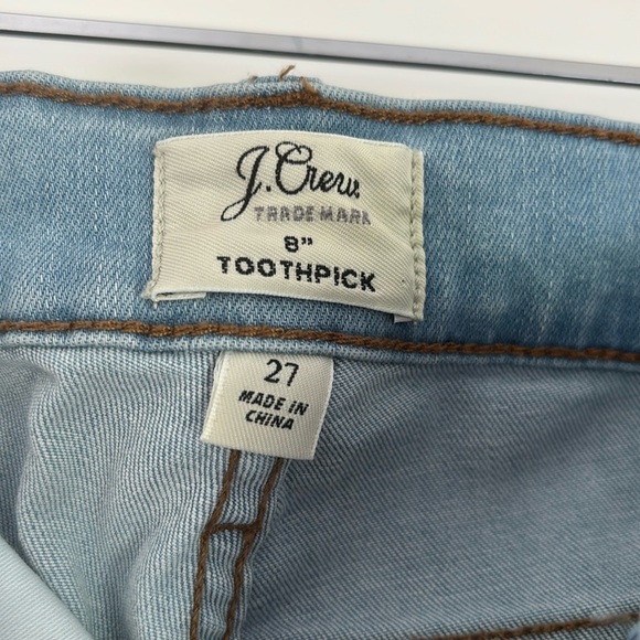 :Price Firm: J. Crew Light Wash Toothpick Skinny Jeans - Picture 3 of 6